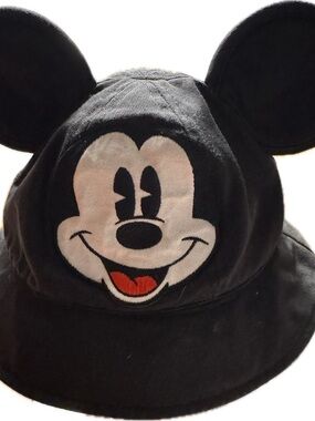 Disney Black Toddler Bucket Hat with Logo Tag - Washed & Ready for  Yours
